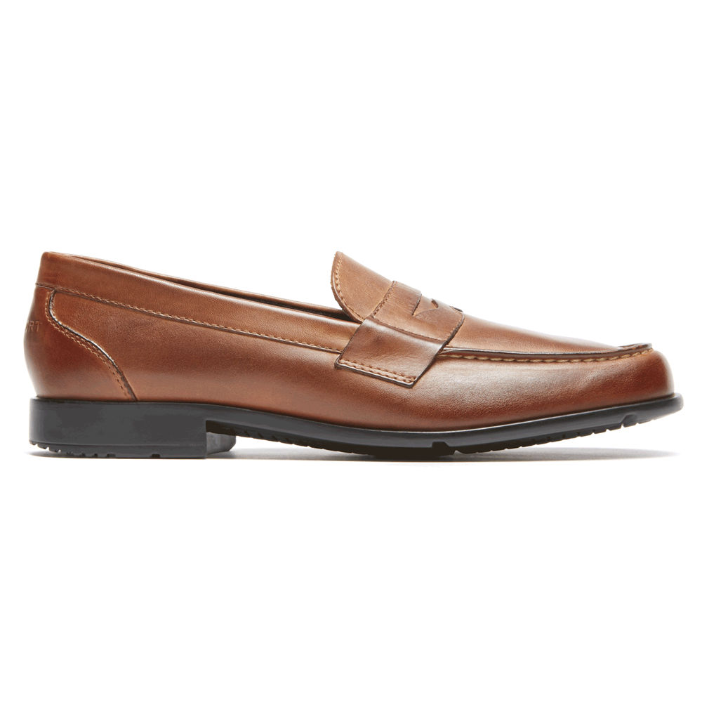 Rockport Loafers For Mens Brown - Classic Penny - GA8275631